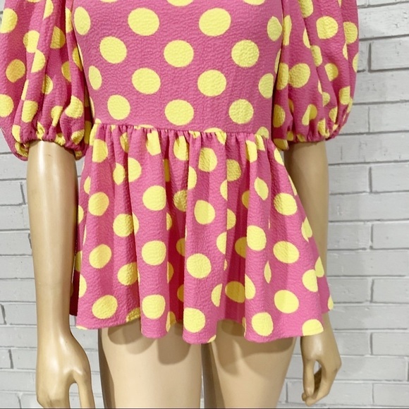 Stine Goya Irene Polka Dot Puff Sleeve Blouse - Picture 3 of 13